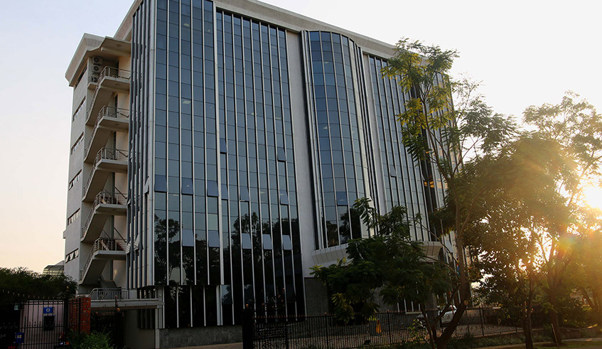 This building, an office block opposite Umubano Hotel in Kacyiru, is at the centre of a graft case involving senior government officials. According to prosecution, it was valued at Rwf7.5 billion, but was later purchased by the government at Rwf9.8 billion in 2018. / Photo: File.