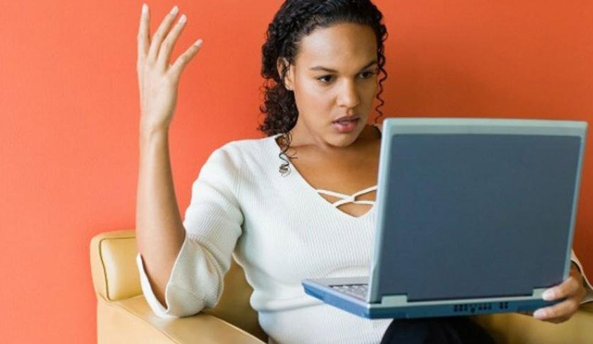 A cybercrime victime. the Government of Rwanda has put much effort in safeguarding its cyber-space through institutional and regulatory frameworks. / Net photo.