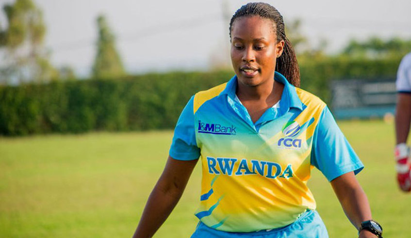 Cathia Uwamahoro, 28, is the longest serving player on the women national cricket team. / Photo: File.