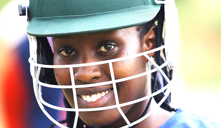 Cathia Uwamahoro is one of those who was called up to the national Cricket team for the forthcoming ICC Womenu2019s T20 World Cup Qualifiers slated from September 7-20 in Gaborone, Botswana. / Sam Ngendahimana.