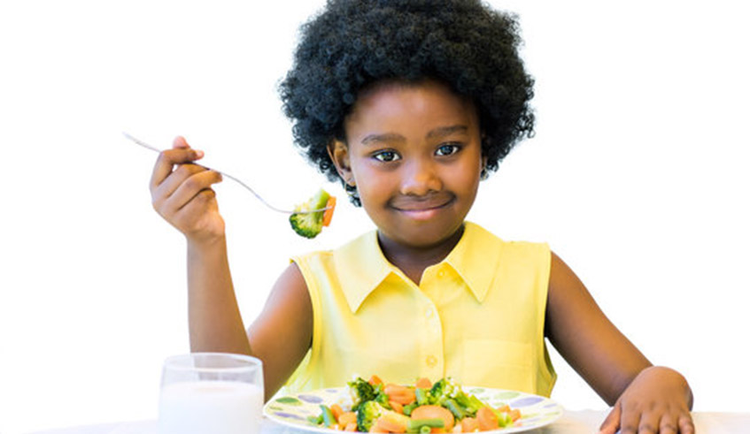 Diet and nutrition are key factors in the health and growth of a child. Photo/ Net
