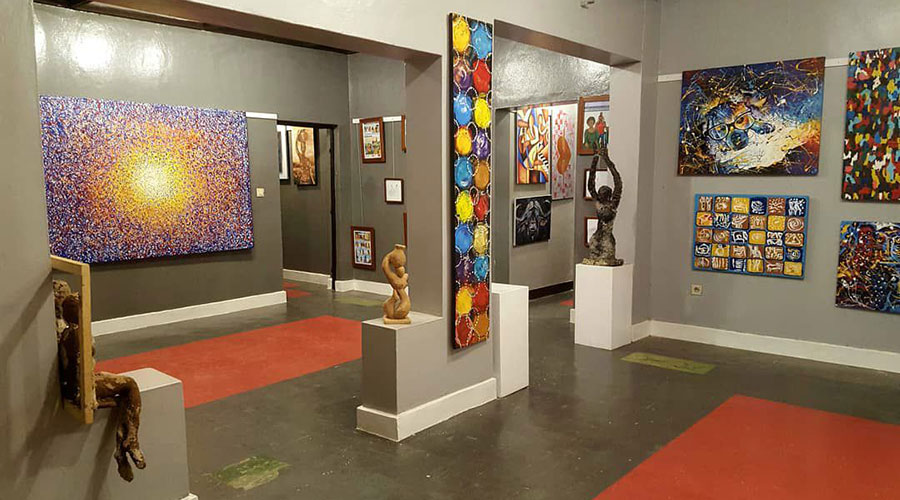 Some of the artworks displayed at Kigali Art Center. Art galleries in Rwanda have grown thanks to a number of key players in the industry. 