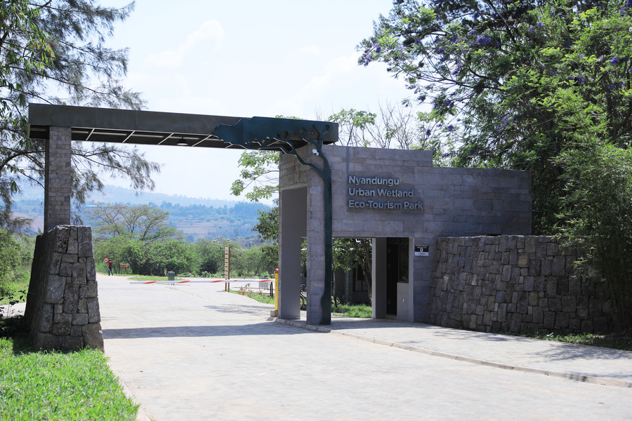 A view of the main gate of Nyandungu Urban Wetland Eco-Tourism Park on August 18. 