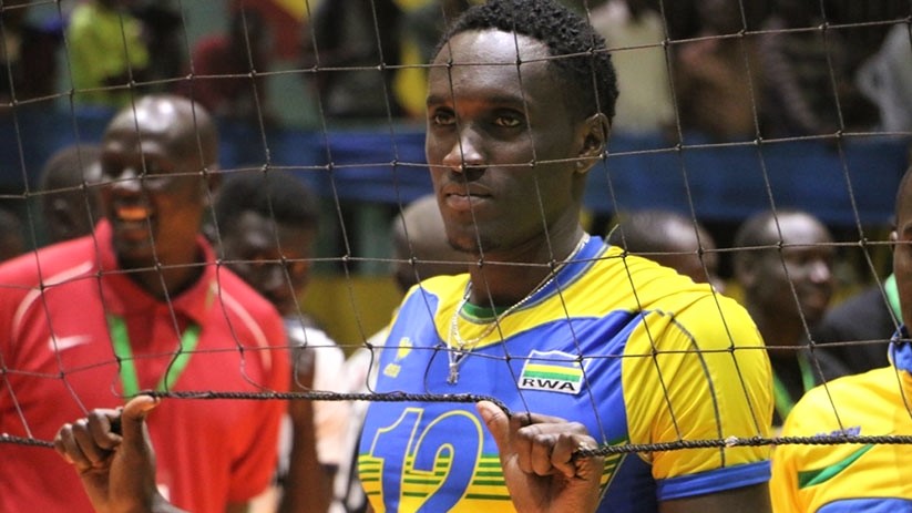 Christophe Mukunzi, 33, has captained the national volleyball team since 2011. 