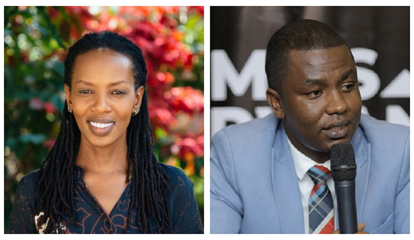 Hope Azeda (L) and Dieudonne  Ishimwe are some of the biggest contributors to Rwandau2019s creative industry. / Courtesy photos.