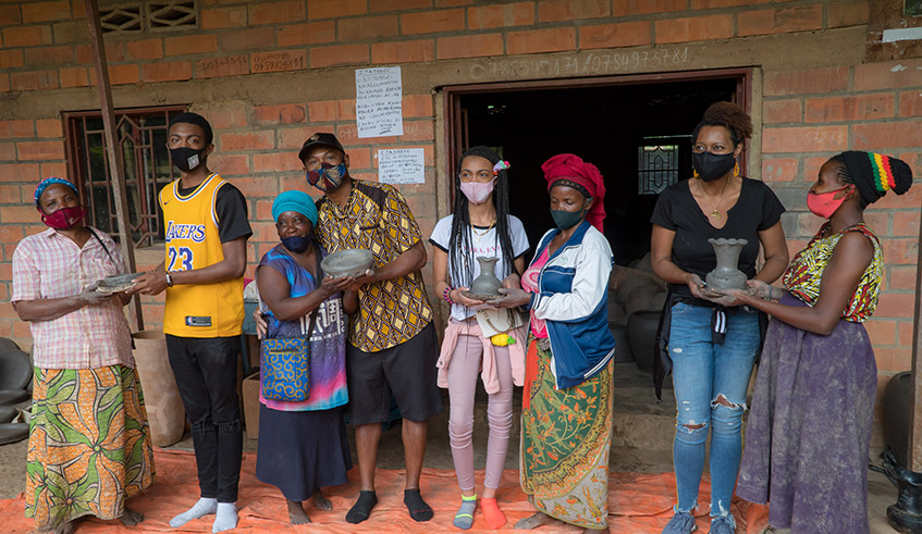 The u2018Kigali Yacu Experienceu2019, during pottery making activities. / Photos: Courtesy
