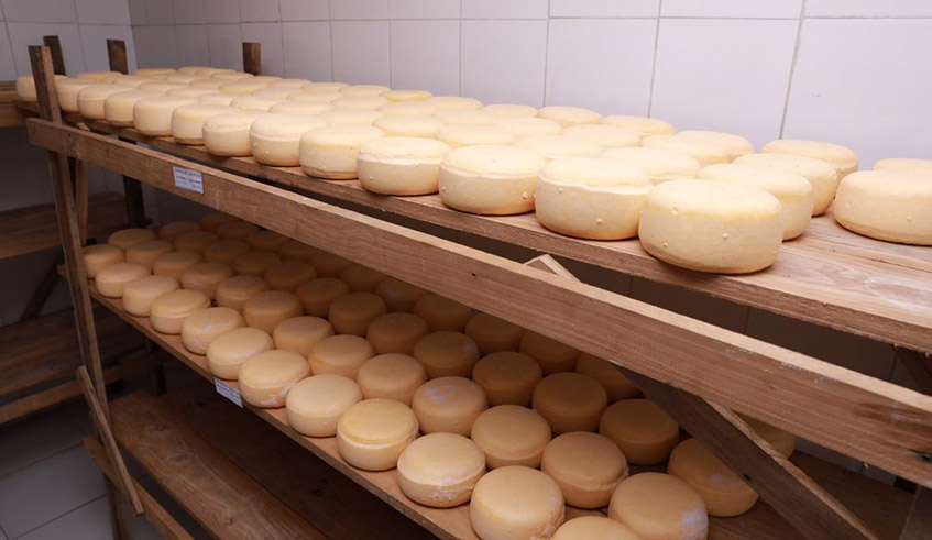 Inside a cheese production store in  Nyabihu  District. / Photo: File.