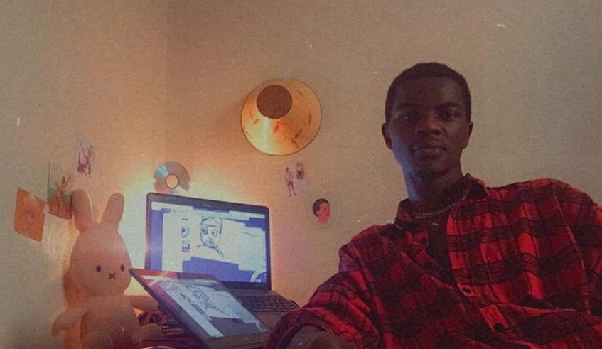 Johnson Habarugira, digital artist. Photos/Courtesy