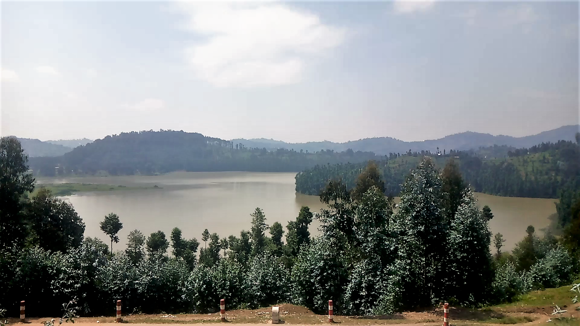A landscape view of Lake Karago in Nyabihu District. Soil erosion has led to sedimentation of the lake, which reduced the water surface  by at least a quarter. 