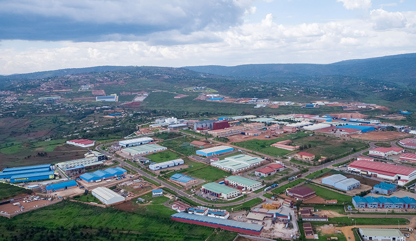 An aerial view of Kigali Special Economic Zone in Gasabo District. / Photo: File.