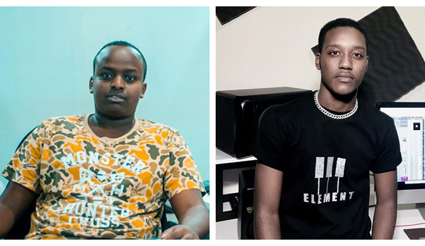 (L-R) Producer Madebeats  and Element Eleeh are among Rwandau2019s top music producers. / Courtesy photos .