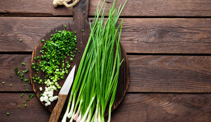 The use of chives in meals guarantees almost an equal recommended daily value of vitamin C for disease control, at 96 per cent margins. Photo/ net.