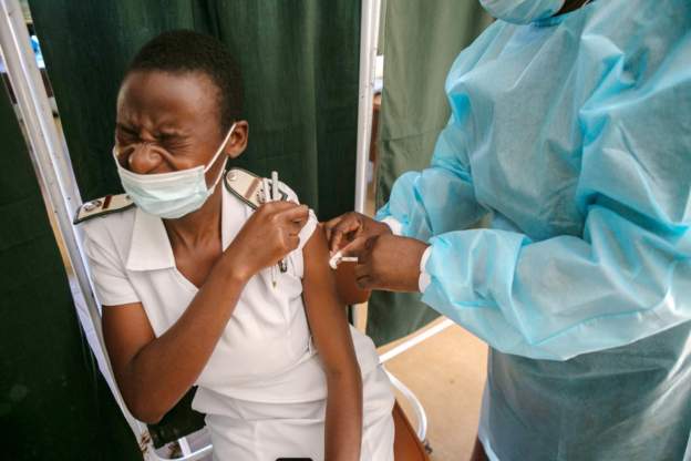 All Zimbabwe government employees have to take a jab. 