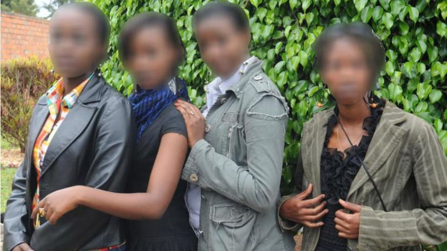 Some of Rwandans who were victims of human trafficking. 