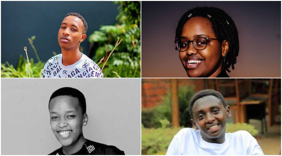 Clockwise: Tito Kimenyi, Grace Ayinkamiye Teta, Ravanelly Twahirwa and Promesse Kamanda. 