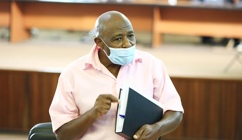 Rusesabagina in court on March 5, 2021. / Photo: Sam Ngendahimana.