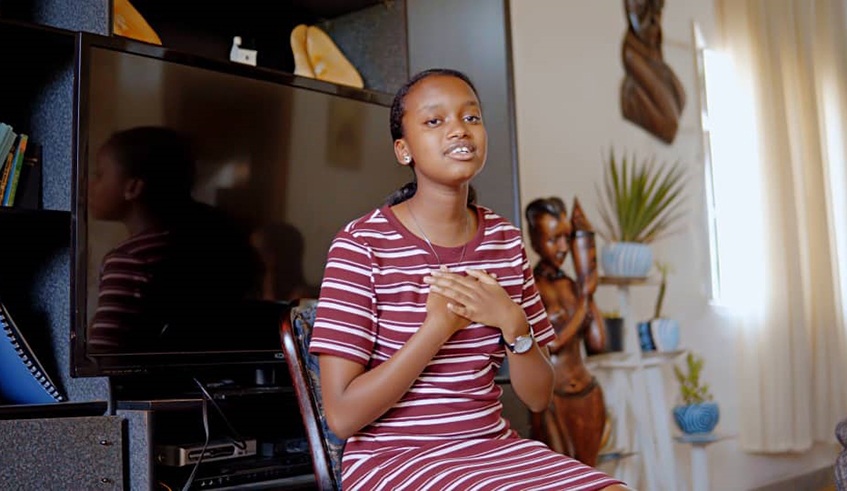 17-year-old Michelle Malaika Gwiiza aspires to be a paeditrician. Photos/Courtesy