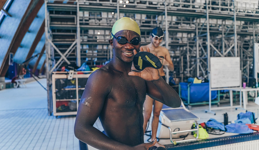 Eloi Maniraguha is one of the five athletes to represent Rwanda at the 2021 Africa Swimming Championship. / Net photo.