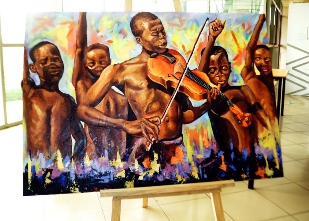 Young Generation Unit - a painting by Fred Mfuranzima