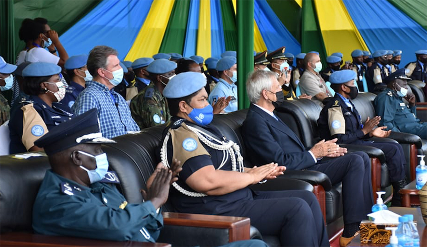 The colourful medal parade held at RWAFPU-3 was presided over by the Special Representative of the Secretary General to UNMISS, Nicholas Haysom.