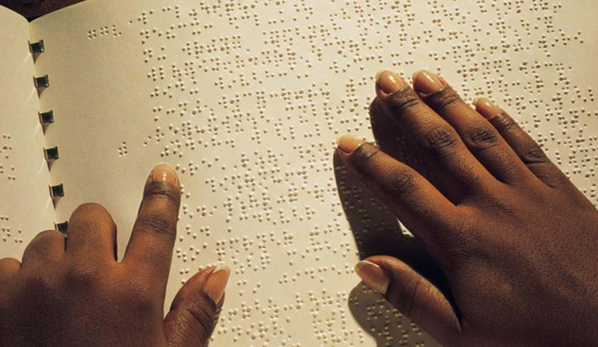 A braille reader. REB will introduce a digital library on their e-learning platform to facilitate visually impaired students. / Photo: Courtesy.