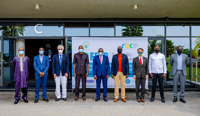 Minister for Health, Dr Daniel Ngamije, delivers remarks at the opening of the the two-day FETP Science Conference at Kigali Convention Centre on Wednesday, September 29. / Photo: Courtesy.