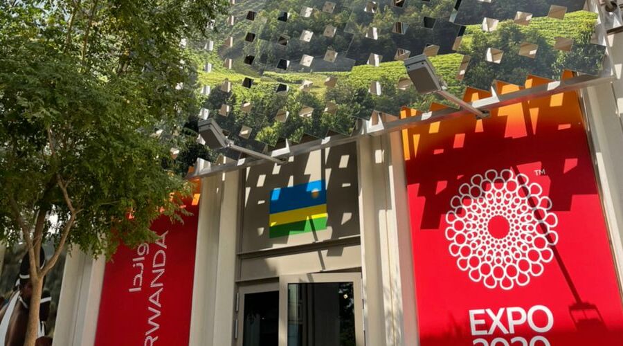 The Rwandan pavilion at the Expo 2020 Dubai.