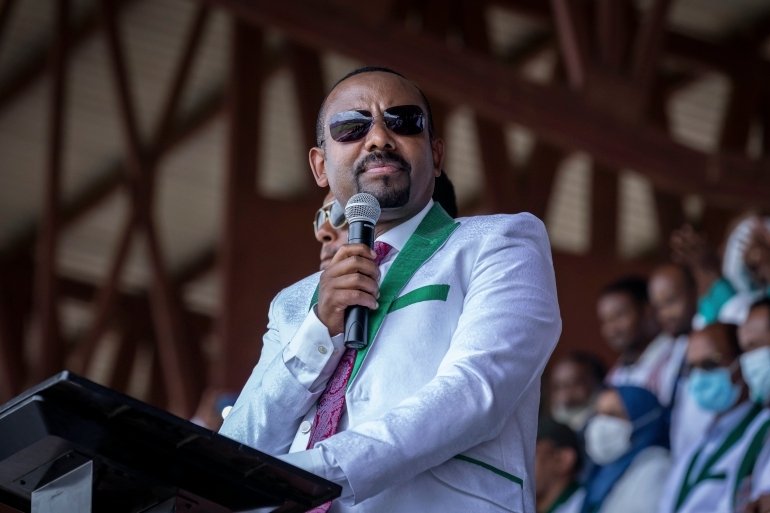 The election marked the first time Abiy faced voters since he was appointed prime minister in 2018. 