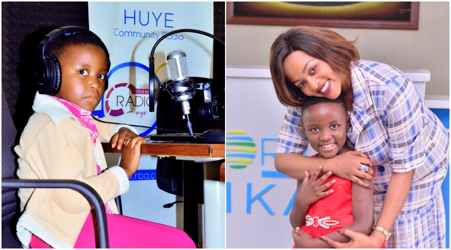 Ora with singer Gahongayire. 