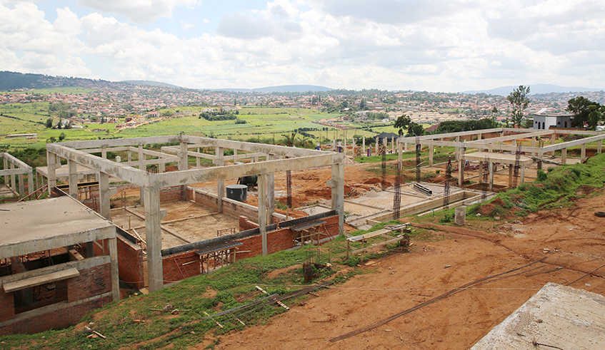 A view of a stalled project of Center of Excellence for agriculture mechanization that was expected to be completed in 2017 in Kigali . / Craish BAHIZI