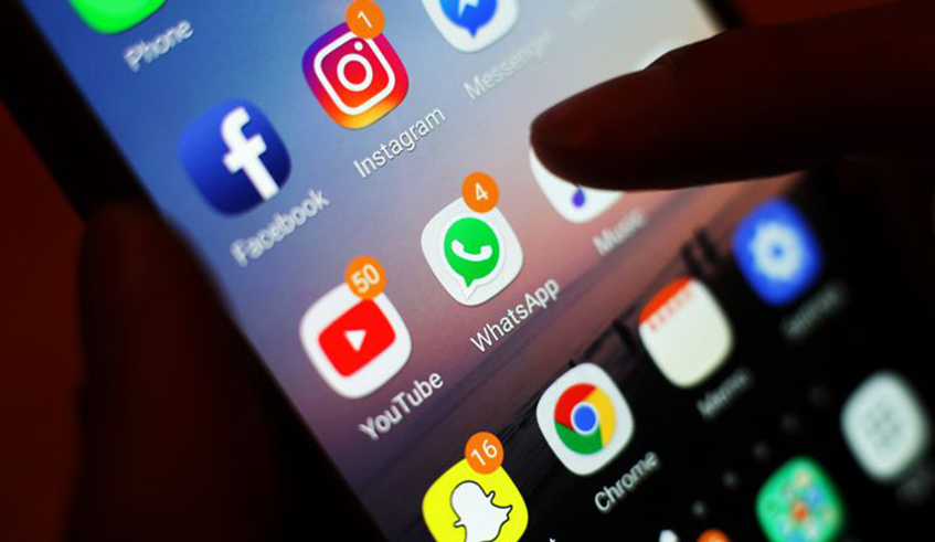 Some of the most common social media platforms among the young Rwandan popultaion. Courtesy  photo.