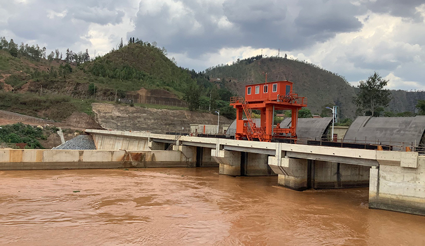 One unit of 80MW Regional Rusumo Falls Hydroelectric project under construction and could be completed in December 2021. / Photo: Michel Nkurunziza.