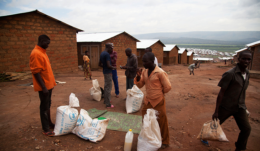 Refugees at Mahama refugee camp in Kirehe District . / Sam Ngendahimana