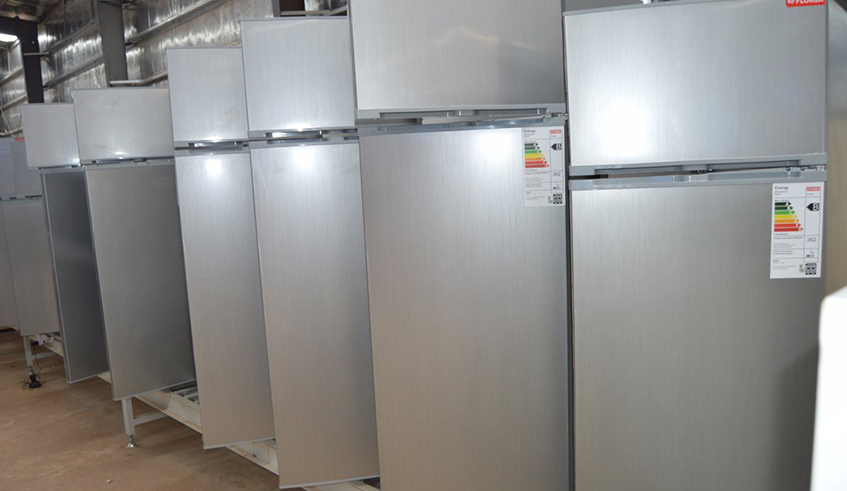 Some Made-in-Rwanda fridges by Almaha for Industry Co Ltd, an appliance manufacturer in Bugesera District. The number of refrigerators used in Rwanda has been rising steadily, raising risks to the environment, according to the latest study by Rwanda Environment Management Authority. / Photo: Courtesy. 