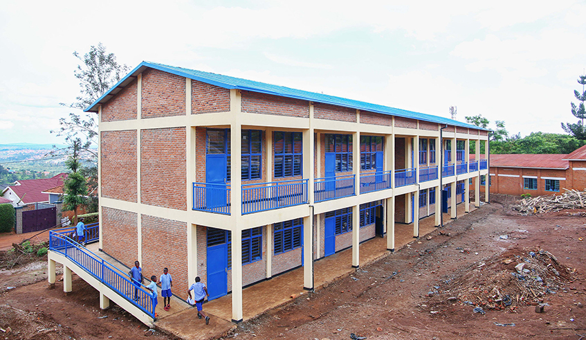 A bloc of newly constructed classrooms at Groupe Scolaire Kimironko II on November 16, 2020. / Photo: Dan Nsengiyumva.
