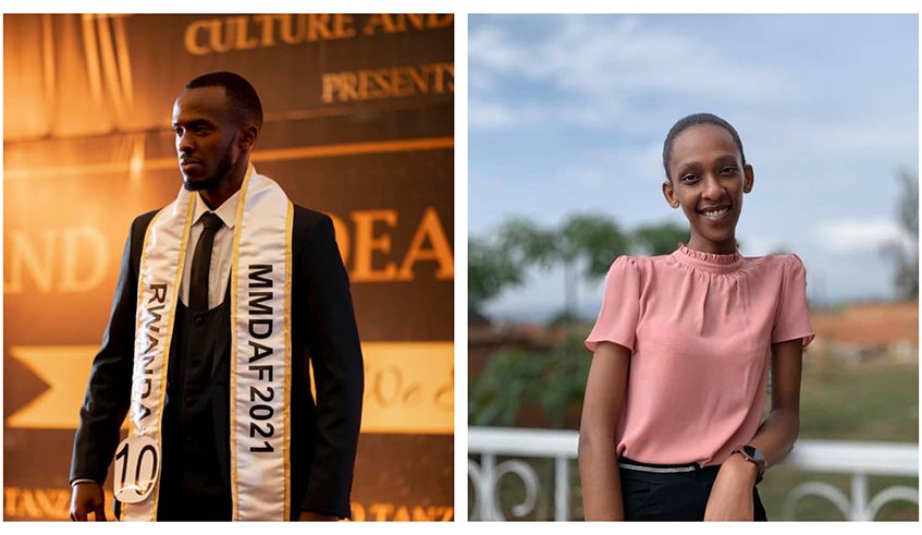 Richard Gihame Rwema (L) and Fredda Umutoniwase will represent Rwanda in Brazil next year. / Courtesy photos.