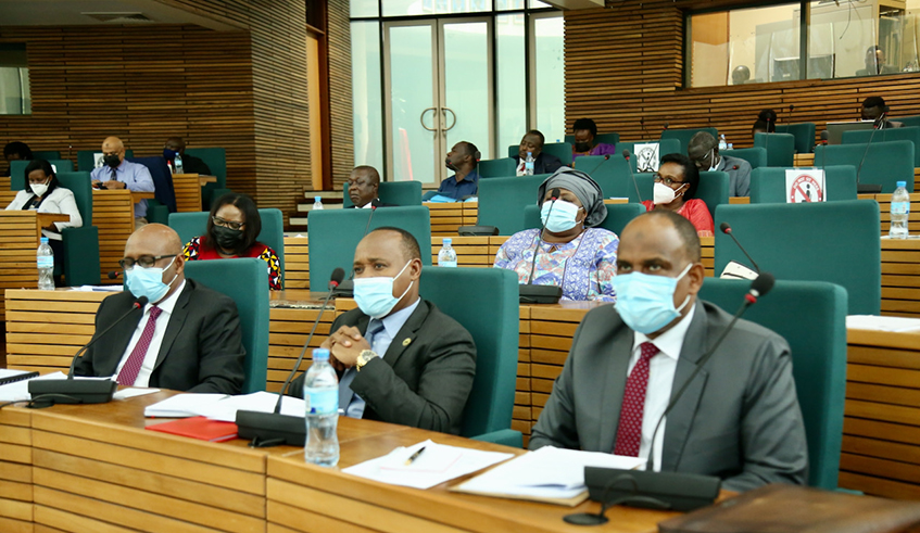 East African Legislative Assembly during a session in Tanzania . / Courtesy