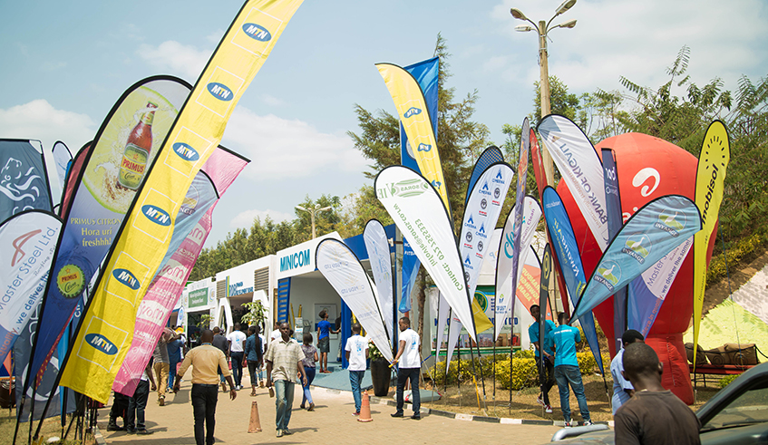Kigali city residents turn up for Kigali International Trade Fair in 2019 . / File