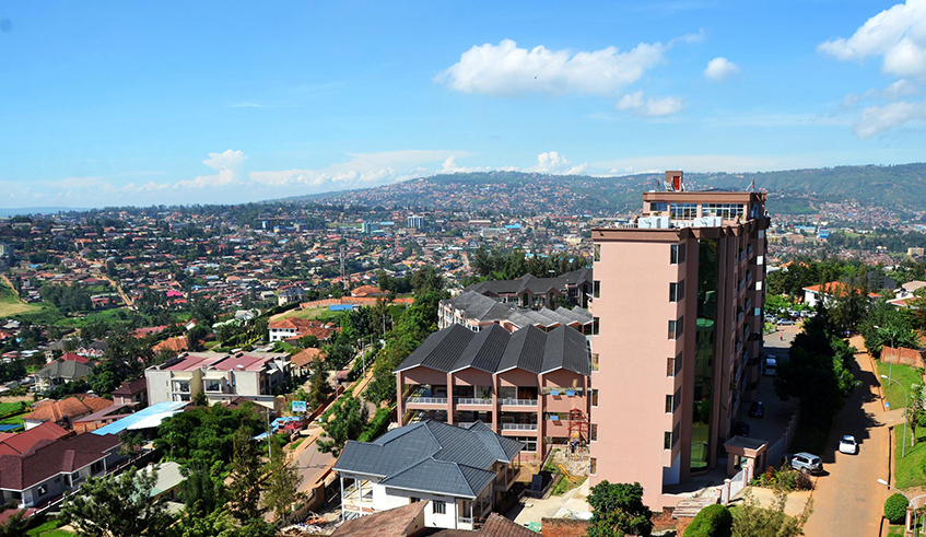 A view of some residential neighbourhoods in the City of Kigali pictured from Kimihurura. / Photo: Sam Ngendahimana.