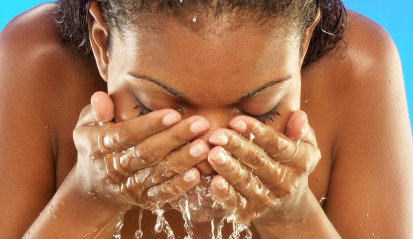 Using warm water on your face helps to open your pores, clearing them of dirt. Photo/Net
