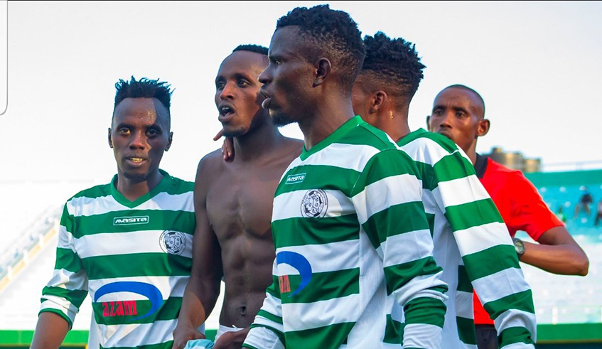 SC Kiyovu players during the league match against Rayon Sports at Amahoro National stadium on October 31. / Courtesy