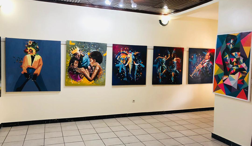  Some of the art pieces displayed at Kigali Soulu2019s art gallery in Nyarutarama, a Kigali surburb.