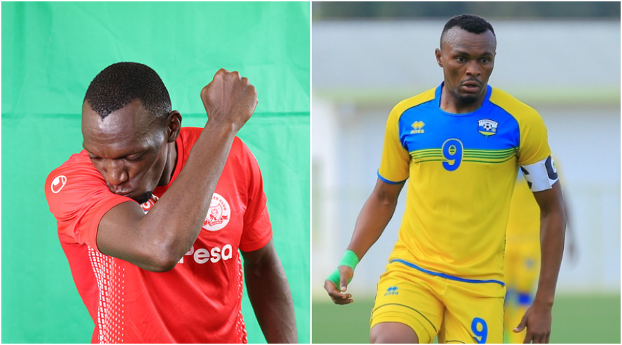 Meddie Kagere (L) and Jacques Tuyisenge.