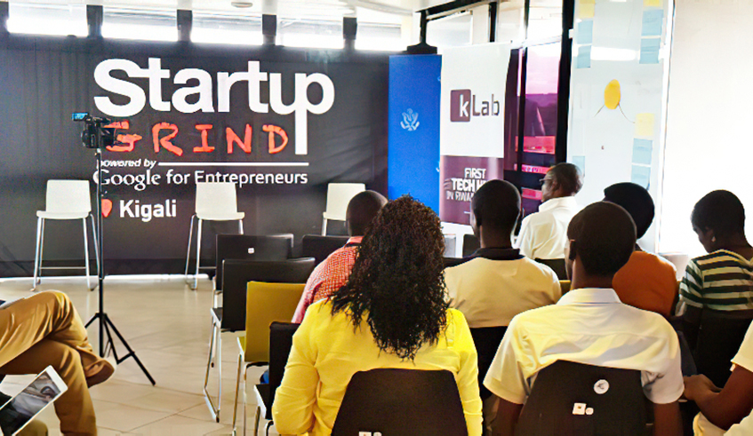 Local coders learn more about the Startup Acts during a skills development workshop at kLab in Kigali. / Photo: File.