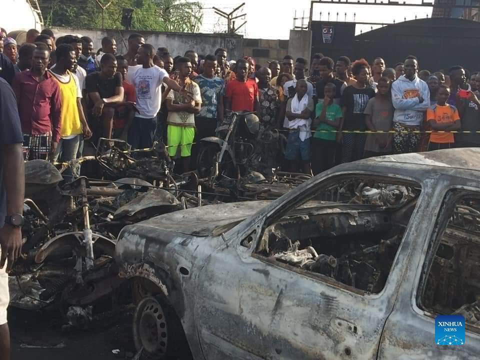 Over 100 people have been killed in a fuel tanker explosion in Freetown, the capital of Sierra Leone, police said Saturday. The tragedy happened late Friday after the fuel tanker collided with a truck in the eastern part of the city and caused fuel leakage. 