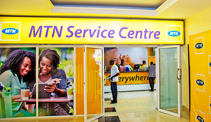 A service centre at the MTN Rwanda headquarters in Nyarutarama, Kigali. / Photo: File.