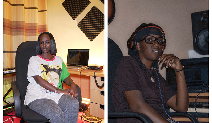 L-R: Producers Linda Rubango Kamikazi and Grace Touch. / Photos by Willy Mucyo