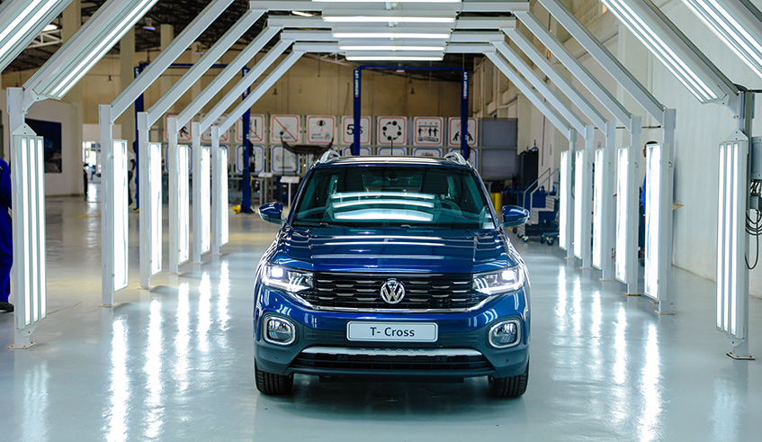 T-Cross SUV is a new model which is assembled in Volkswagen Rwanda. / Dan Nsengiyumva