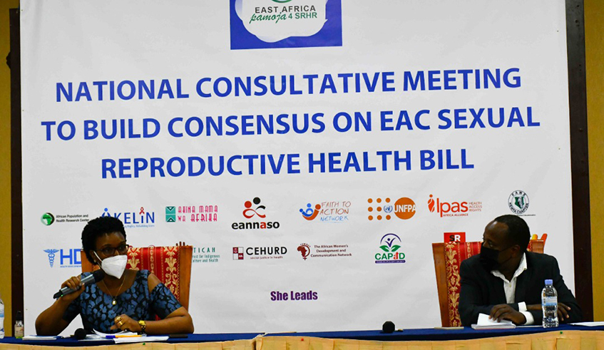 Legislators from the East African Legislative Assembly held a meeting with stakeholders on sexual reproductive health in Kigali on Monday, November 15. / Photo: Courtesy.