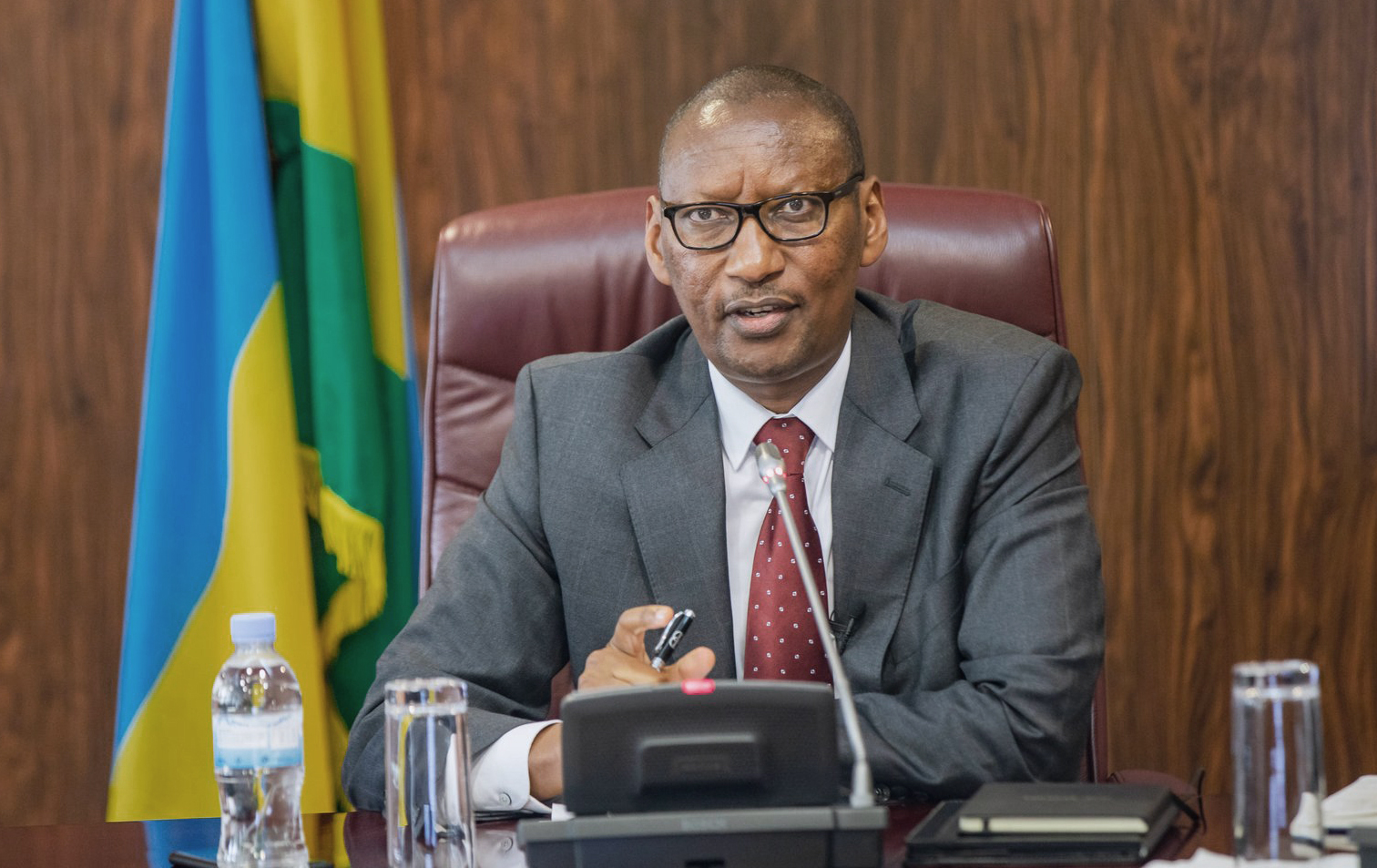 The governor of the National Bank of Rwanda, John Rwangombwa. 